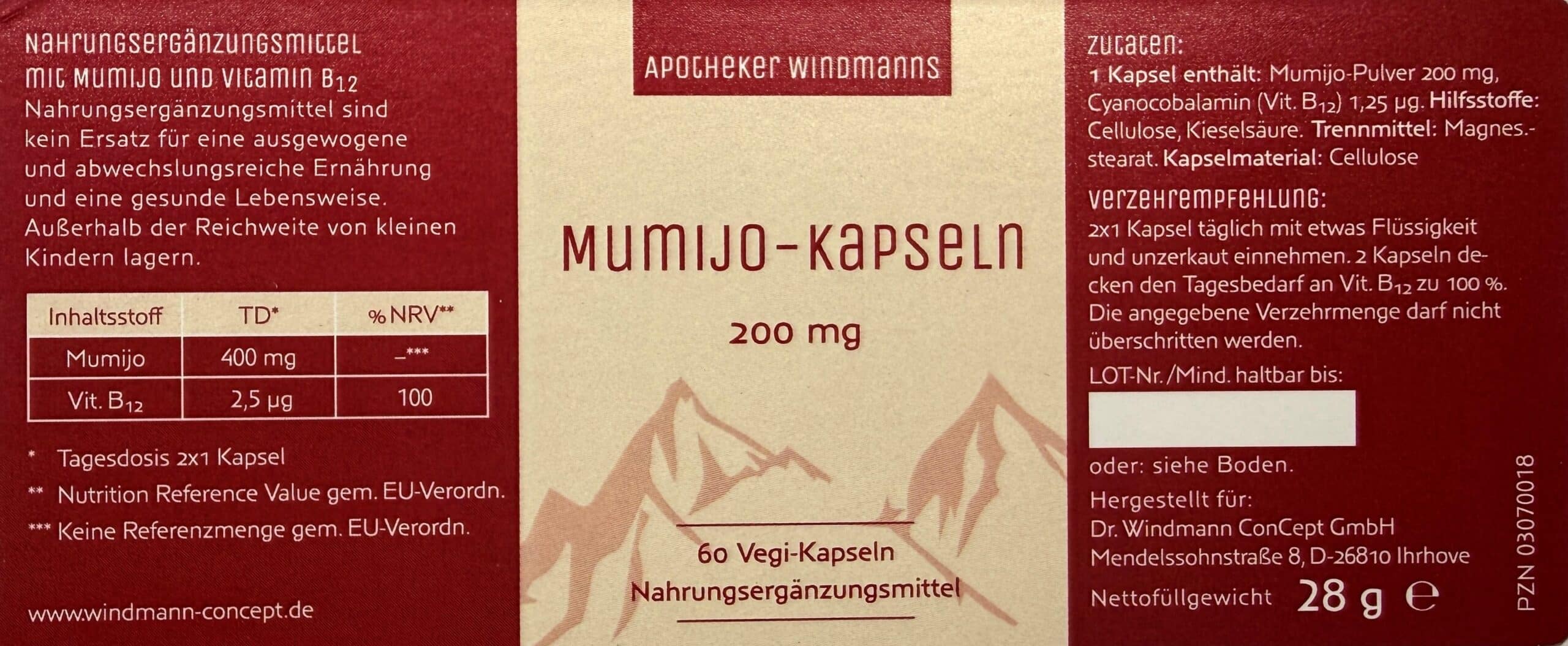 Premium Mumijo Shilajit Kapseln – 60 / 120 Stk. – Bild 4